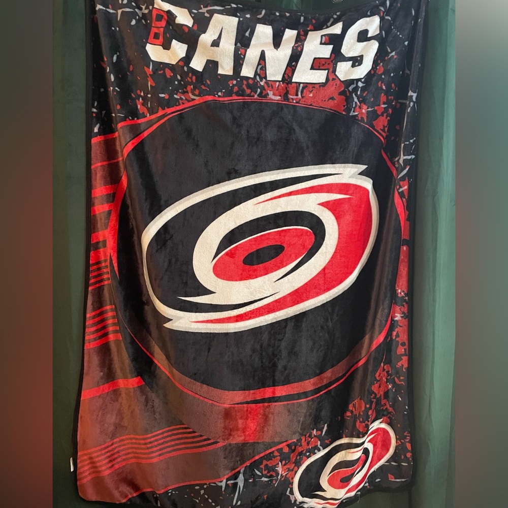 NC Hurricanes “CANES” Throw Blanket